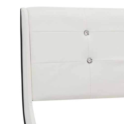 Okvir za krevet od umjetne kože bijeli 160 x 200 cm Cijena