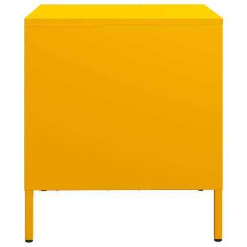 Noćni ormarići 2 kom boje senfa 35x39x43,5 cm čelični - Žuta 2 Cijena