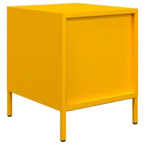 Noćni ormarići 2 kom boje senfa 35x39x43,5 cm čelični - Žuta 2 Cijena