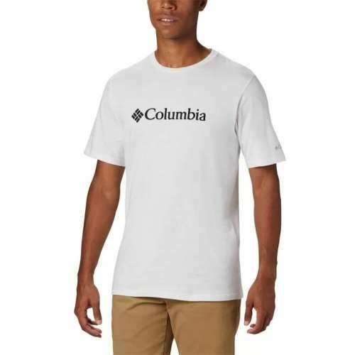Muška Majica Kratkih Rukava Columbia  Basic Logo Bijela Moški Cijena
