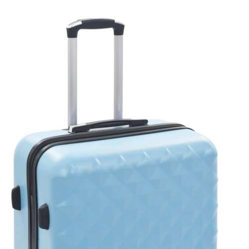3-dijelni set čvrstih kovčega plavi ABS Cijena