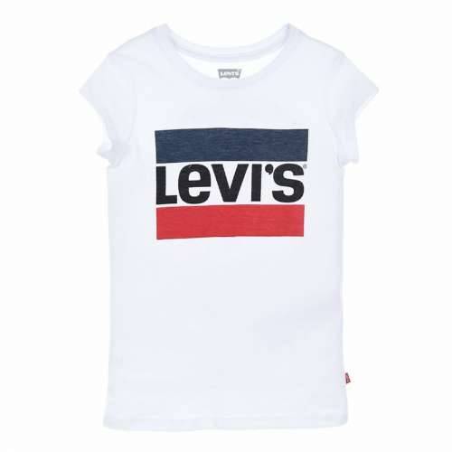 Dječja Majica Kratkih Rukava Levi’s Sportswea Bijela Cijena
