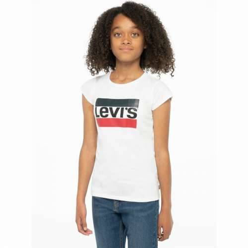 Dječja Majica Kratkih Rukava Levi’s Sportswea Bijela Cijena