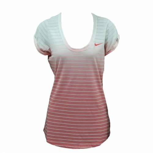 Ženska Majica Kratkih Rukava Nike SS Dip Dye Burnout Crvena Bijela Cijena