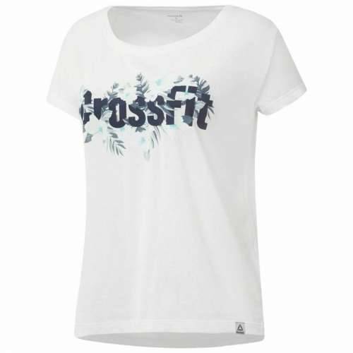 Ženska Majica Kratkih Rukava Reebok Floral Easy Crossfit Bijela Cijena