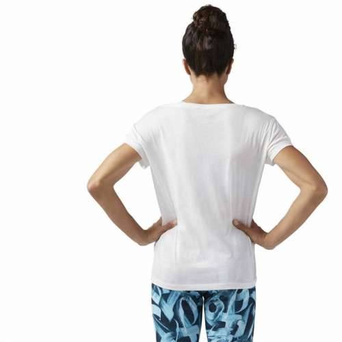 Ženska Majica Kratkih Rukava Reebok Floral Easy Crossfit Bijela Cijena