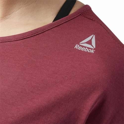 Ženska Majica Kratkih Rukava Reebok Work Mesh Tamno crvena Cijena