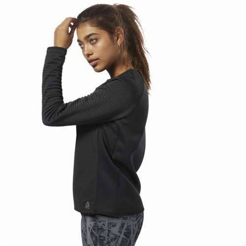 Ženska Majica Dugih Rukava Reebok Thermowarm Deltapeak Crna Cijena