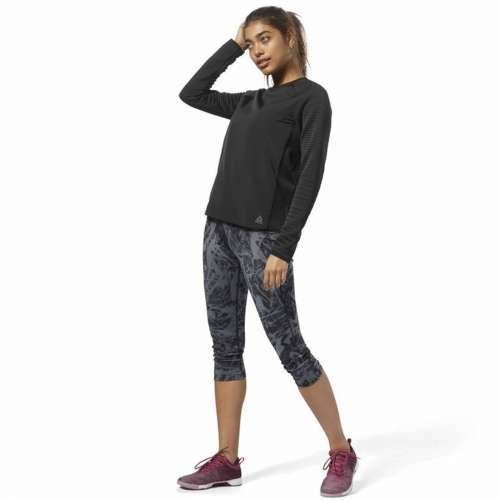 Ženska Majica Dugih Rukava Reebok Thermowarm Deltapeak Crna Cijena