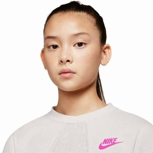Gornji Dio Trenirke bez Kapuljače za Djevojčice Nike Heritage Bež Cijena