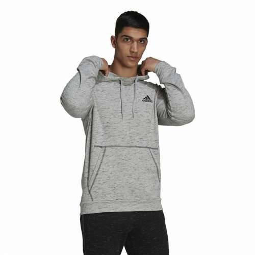 Muška Majica s Kapuljačom Adidas Essentials Mélange Embroidered Svjetlo siva Cijena