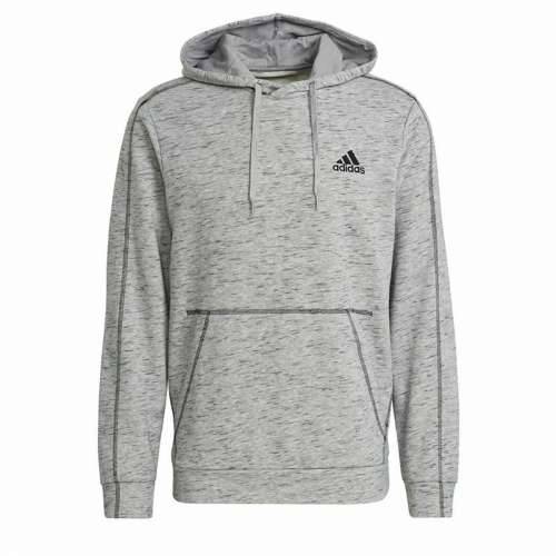Muška Majica s Kapuljačom Adidas Essentials Mélange Embroidered Svjetlo siva Cijena