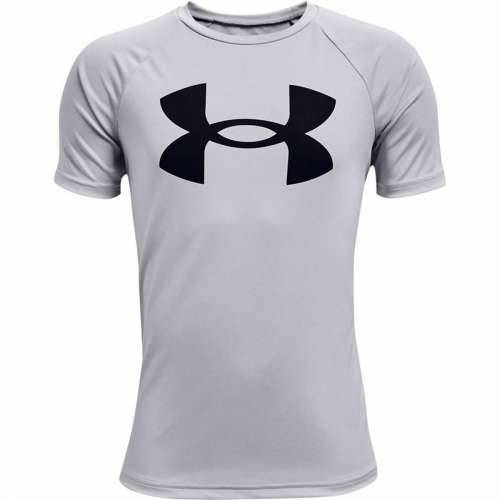 Dječje Majica Kratkih Rukava Under Armour Tech Big Logo Siva Cijena