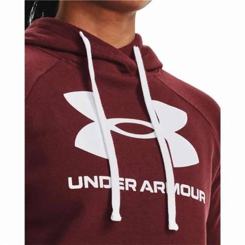 Ženska Majica s Kapuljačom Under Armour Rival Fleece Granatna Cijena