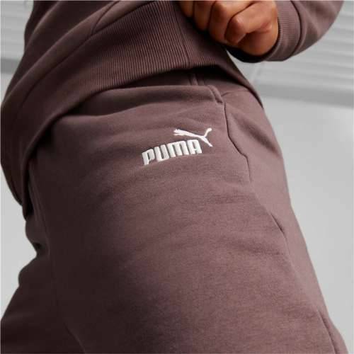 Donji Dio Trenirke za Odrasle Puma Ess+ Embroidery High-Waist Smeđa Dama Cijena