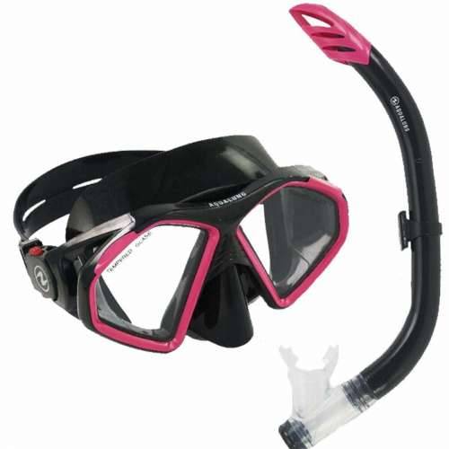 Naočale za Ronjenje s Dihalicom Aqua Lung Sport Hawkeye Crna Siva Cijena