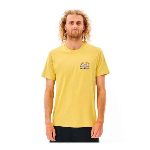 Muška Majica Kratkih Rukava Rip Curl Rumena Moški Cijena
