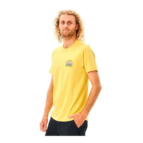 Muška Majica Kratkih Rukava Rip Curl Rumena Moški Cijena