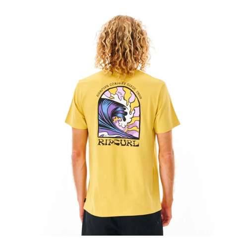 Muška Majica Kratkih Rukava Rip Curl Rumena Moški Cijena