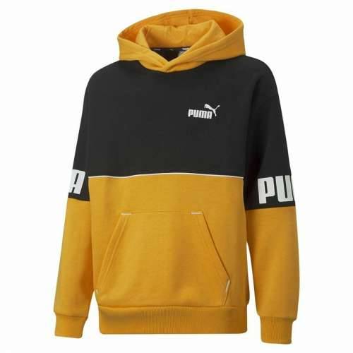 Muška Majica s Kapuljačom Puma Power Colorblock Crna Rumena Cijena