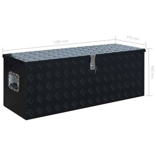 Aluminijska kutija 1085 x 370 x 400 mm crna Cijena