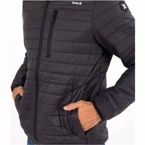 Muška Sportska Jakna Hurley  Balsam Quilted Packable Crna Cijena