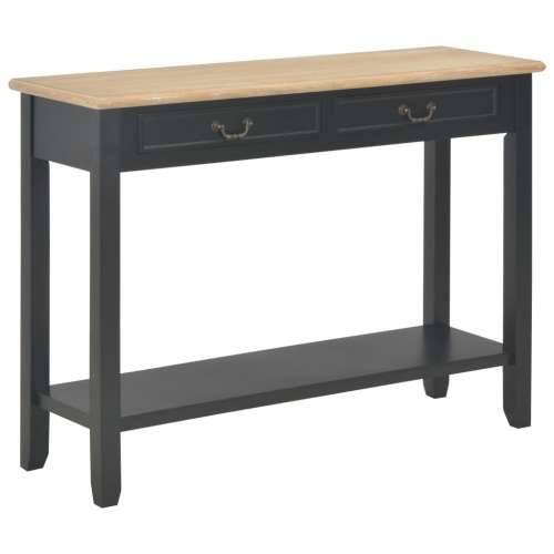 Konzolni stol crni 110 x 35 x 80 cm drveni - Crna 1 Cijena