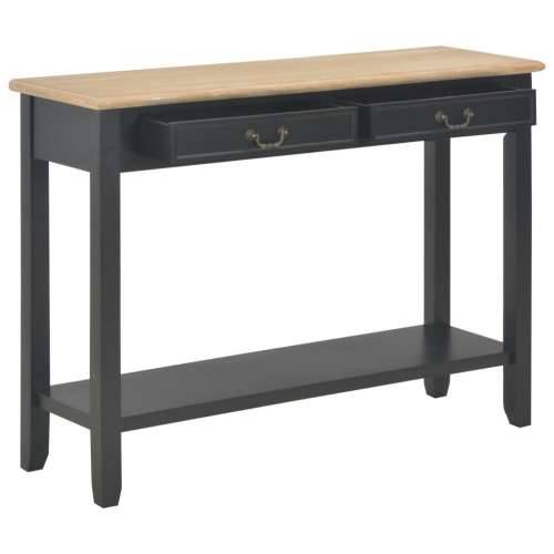 Konzolni stol crni 110 x 35 x 80 cm drveni - Crna 1 Cijena