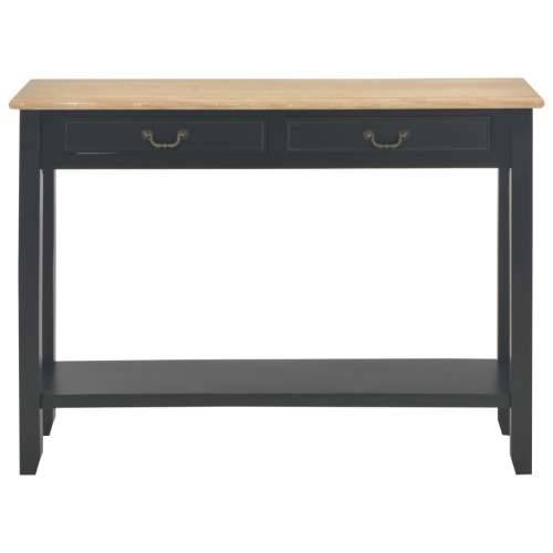 Konzolni stol crni 110 x 35 x 80 cm drveni - Crna 1 Cijena