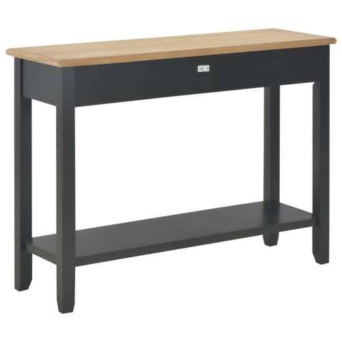 Konzolni stol crni 110 x 35 x 80 cm drveni - Crna 1 Cijena
