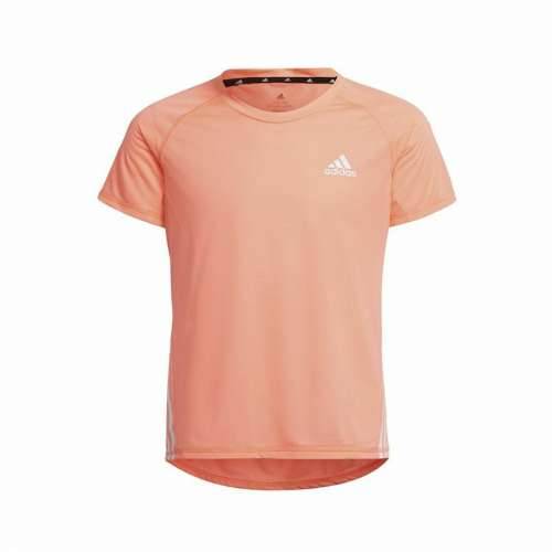 Dječje Majica Kratkih Rukava Adidas Aeroready Three Stripes Losos Cijena