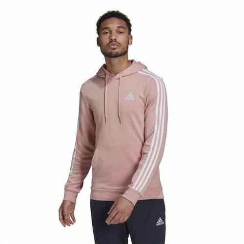 Muška Majica s Kapuljačom Adidas Essentials Wonder Mauve 3 Stripes Roza Cijena