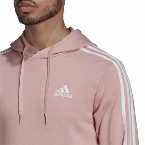 Muška Majica s Kapuljačom Adidas Essentials Wonder Mauve 3 Stripes Roza Cijena