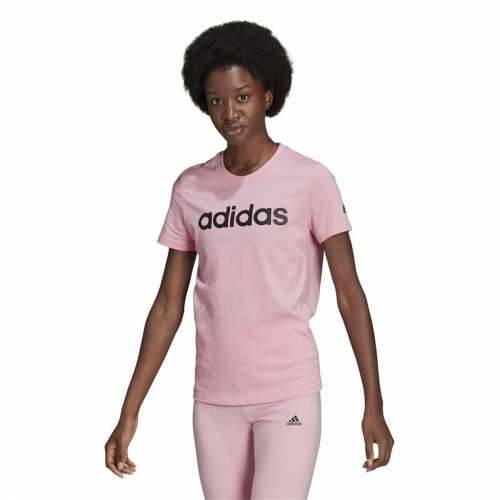 Ženska Majica Kratkih Rukava Adidas Loungewear Essentials Slim Logo Roza Cijena
