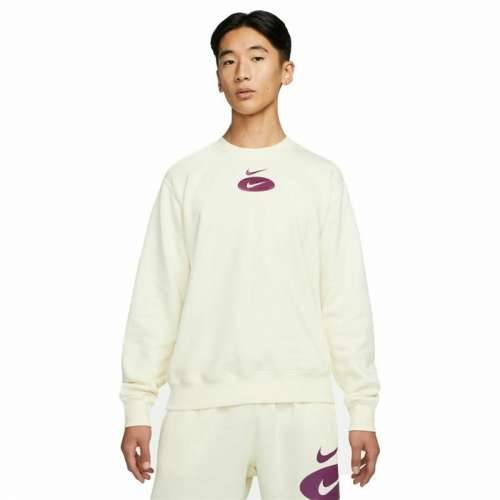 Muška Majica bez Kapuljače Nike Swoosh League Bijela Cijena
