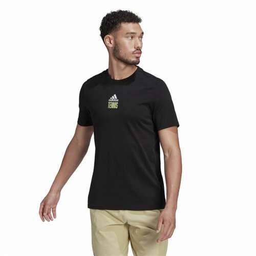 Muška Majica Kratkih Rukava Adidas Aeroready Paris Graphic tenis Crna Cijena
