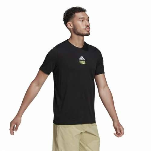 Muška Majica Kratkih Rukava Adidas Aeroready Paris Graphic tenis Crna Cijena