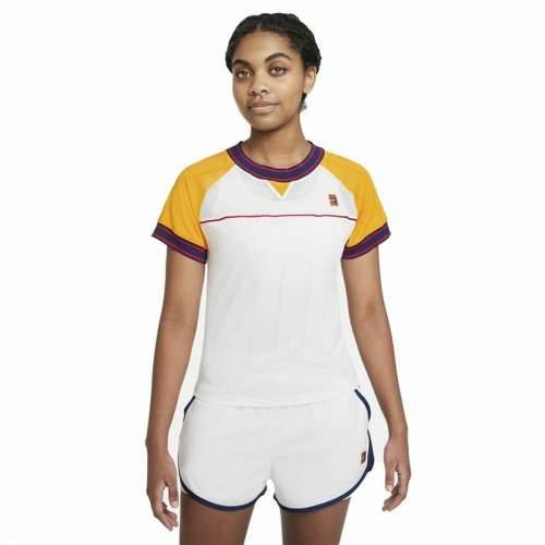 Ženska Majica Kratkih Rukava Nike Court Dri-Fit Slam Bijela Cijena
