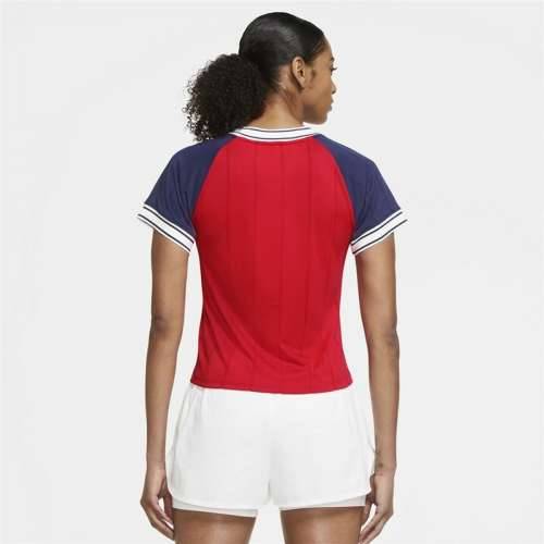 Ženska Majica Kratkih Rukava Nike tenis Plava Crvena Cijena