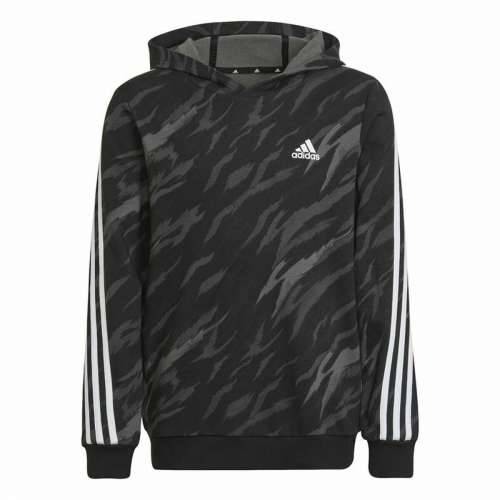 Unisex Majica s Kapuljačom Adidas 3 Stripes Crna Cijena