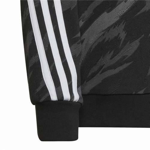Unisex Majica s Kapuljačom Adidas 3 Stripes Crna Cijena