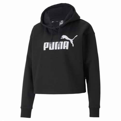 Ženska Majica s Kapuljačom Puma Essentials Cropped Logo Crna Cijena