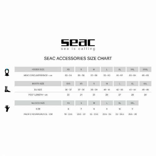 Čarape za Ronjenje Seac Seal Skin Crna Cijena