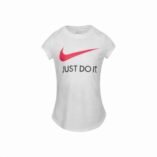 Dječje Majica Kratkih Rukava Nike Swoosh JDI Bijela Cijena