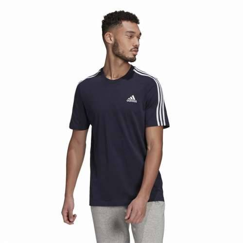 Muška Majica Kratkih Rukava Essentials 3 bandas Adidas Legend Ink Plava Tamno plava Cijena