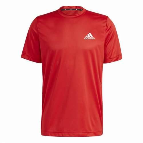 Muška Majica Kratkih Rukava  Aeroready Designed To Move Adidas Designed To Move Crvena Cijena