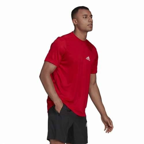 Muška Majica Kratkih Rukava  Aeroready Designed To Move Adidas Designed To Move Crvena Cijena