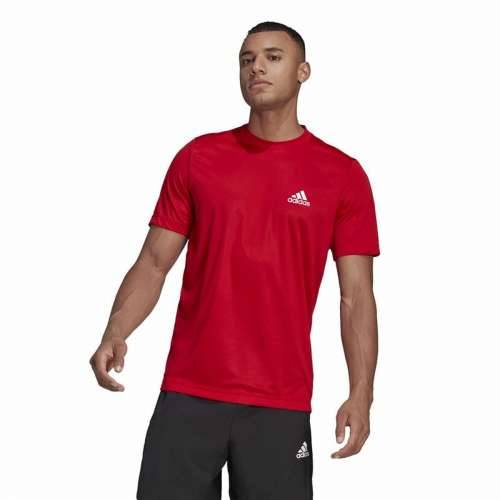 Muška Majica Kratkih Rukava  Aeroready Designed To Move Adidas Designed To Move Crvena Cijena