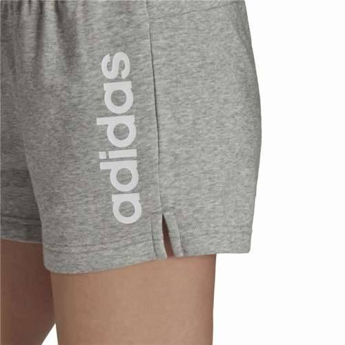 Sportske Kratke Hlače za Žene Adidas Essentials Slim Logo Siva Cijena