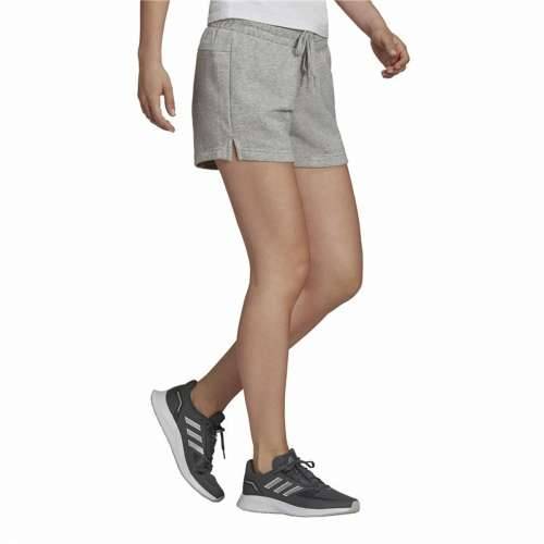 Sportske Kratke Hlače za Žene Adidas Essentials Slim Logo Siva Cijena